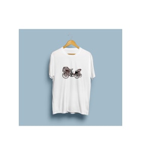 Oversize Eski Araba Tasarım Unisex T-shirt