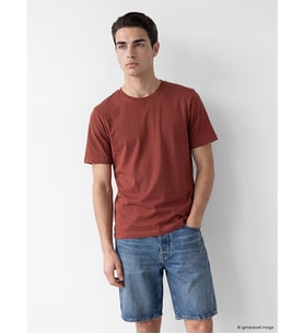 LCWAIKIKI Classic Kırmızı Regular Fit İnce Kumaş Tişört /03