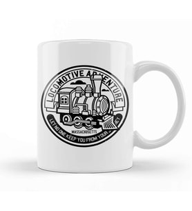 Locomotive Adventure Massachusetts Kupa Bardak Porselen