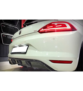 Vw Scirocco Mk3 Makyajlı Sport Difüzör Piano Black Sol Çift Egzoz Çıkışlı 2014 2015 2016 2017