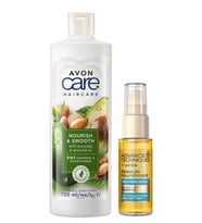 Avon Care Avokado Badem Şampuan Saç Kremi ve Argan Yağı Saç Serumu Paketi