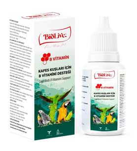 Biolive B-Vitamin Kuşlar İçin Tüy Döküm Desteği 50ml