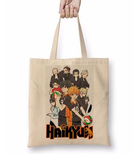 Haikyuu Karasuno Hinata Anime Bez Çanta Uzun Saplı