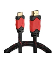 3 Metre HDMI Kablo Hasır Örgülü Sert Kopmaz Kablo Altın Uçlu