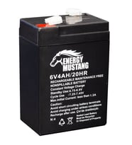 Ayt Energy Mustang 6 Volt 4 Amper Kuru Işıldak Lamba Aküsü 70x48x101 Mm