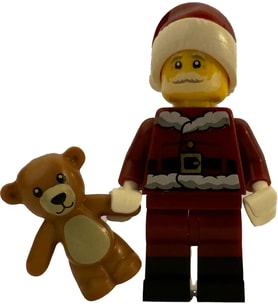 Orjinal Lego Minifigür Noel Baba ve Oyuncak Ayı