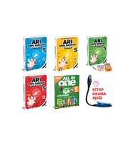 Arı Yayıncılık 5 Sınıf Kolay+Orta Ve Zor Kazanım Odaklı Beceri Temelli Sorularla Ful Set +Kitap Okuma Işığı Hediye (Çok Renkli)