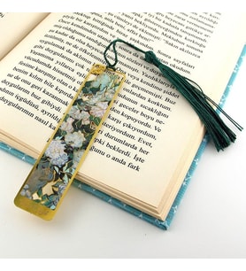 Vincent Van Gogh Kestane Dalları Çiçekler Tablo Metal Ayraç Kitap Ayracı AY030