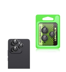 Redmi Note 14 Kamera Temperli Cam Lens Koruyucu CL-07 (Siyah)