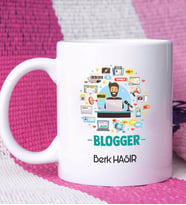 Blogger Tasarımlı Kişiye Özel Hediye Blogger Kupa Bardak