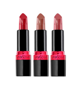 Avon Ultra Kremsi Ruj Paketi Blush Nude, Cappuccino ve Red 2000 (Çok Renkli)