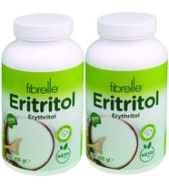 Fibrelle Eritritol 400 g Şişe 2 adet Keto / Ketojenik / Vegan diyete uygundur.
