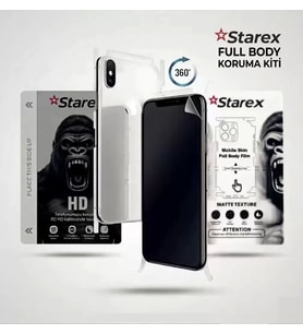 Redmi NOTE 17 PRO Uyumlu NANO Ekran Koruyucu HD HAYALET - Full Arka Kaplama 360 Koruma STAREX