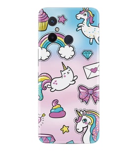 Xiaomi Redmi 12C Kılıf Silikon Desen Özel Seri Unicorn Mektup 1800