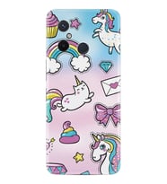 Xiaomi Redmi 12C Kılıf Silikon Desen Özel Seri Unicorn Mektup 1800
