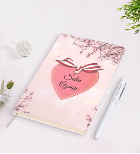 BK Gift Kişiye Özel İsimli Çerçeveli Defter Kalem Seti-15