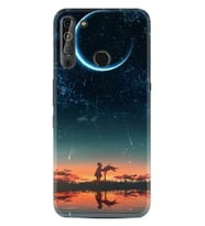 Casper Via X20 Kılıf Silikon Desen Ay ve Kız 1720