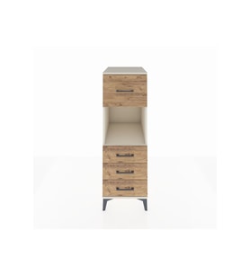 Kronos Dolap Tek Raflı 4 Çekmeceli 44x59x134 Aytaşı-Çam