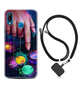 Huawei P20 Lite Mate 10 20 Lite Pro P40 Lite KılıfBoyun Askılı Silikon Finger planet 1740