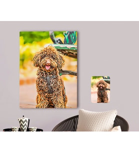 BK Gift Kişiye Özel Tam Boy Köpek Karikatürlü Kanvas Tablo 70x100cm-1