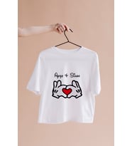Mickey & Minnie Mouse Sevgili Çift Tasarımlı Tişört Kişiye Özel ( Unisex - Büyük - Çocuk )