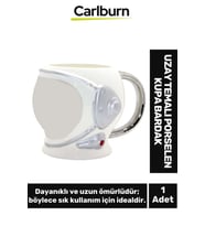 Özel Tasarım Dekoratif Şık Hediyelik Sevgili Arkadaş Uzay Temalı Porselen Kupa Bardak 11*15 Cm