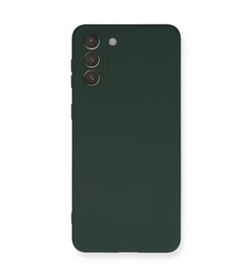 Samsung Galaxy S21 Plus Kılıf Nano İçi Kadife Silikon - Koyu Yeşil