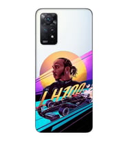 Redmi Note 12 Pro 4G Uyumlu Lewis Hamilton Tasarımlı Şeffaf Telefon Kılıfı