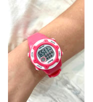 Penly 8203 Model Pembe +4 Renk Kronometre-Alarmlı 5ATM Su Geçirmez Dijital Çocuk Kol Saati