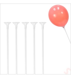 40cm Balon Çubuğu ve Takma Aparatı Seti, Balon Hariç - 5 Set