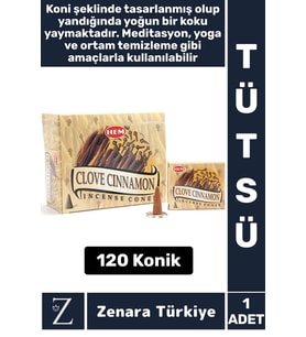 Rahatlama Arınma Dinginlik Meditasyon Yoga Chakra Pozitif Enerji Hoş Kokulu KONİK TÜTSÜ 120 Adet