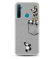 Realme 5i 5 Pro 6i 7 Pro 8 Kılıf Desemli Silikon Pandalar 1798