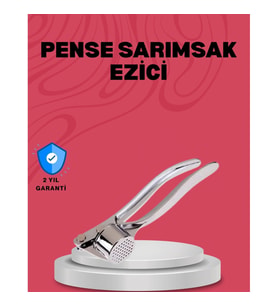 Mey İthalat® Sarımsak Ezici Kolay Kullanım ve Dayanıklı Gövde