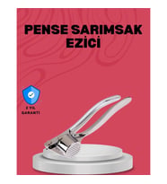 Mey İthalat® Sarımsak Ezici Kolay Kullanım ve Dayanıklı Gövde