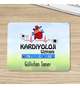 Kardiyoloji Uzmanına Hediye İsimli Mouse Pad