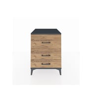 Kronos Komodin 3 Çekmeceli 60x59x80 Antrasit-Çam