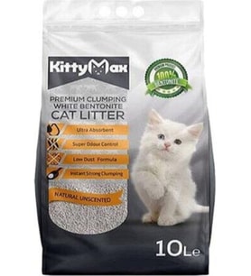 KittyMax Naturel Kokusuz Bentonit KALIN Kedi Kumu 10 Lt