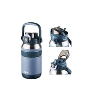 TKK Paslanmaz Çelik Termos 1000 ML Pipetli ve Pipetsiz Kullanım (Karışık Renk 1 Adet)