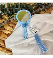 Plastik Ayna Yuvarlak Figürlü 24 Adet Nikah Hediyesi-