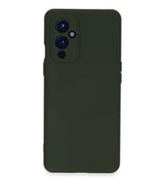 Mey İthalat® One Plus 9 Kılıf Nano içi Kadife Silikon - Koyu Yeşil