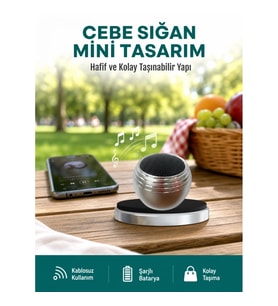 Mey İthalat® Cep Boy Bluetooth Hoparlör Güçlü Ses Çıkışı TWS Destekli Yeni Nesil
