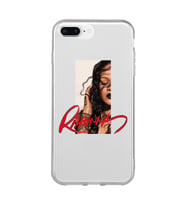 Iphone 7 PLUS - 8 PLUS Uyumlu Rihanna Tasarımlı Şeffaf Telefon Kılıfı