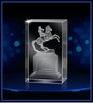 3d Kristal Atatürk 13 (Gerçek 3 Boyutlu Görüntü)