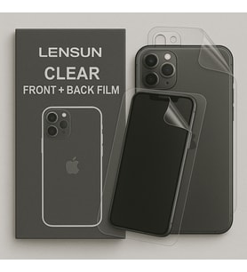 Lensun Şeffaf Ön Ve Arka Kaplama Apple Uyumlu iPhone 11 Pro Max