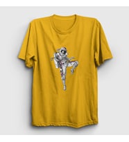 Presmono Unisex Sarı Muay Thai Astronaut Uzay T-Shirt 352663tt (Sarı)