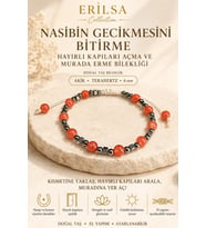 Sertifikalı Nasibin Gecikmesini Bitirme Hayırlı Kapıları Açma Murada Erme Bilekliği Akik Terahertz