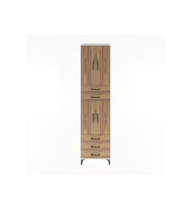 Hyperion Dolap 4 Raflı 5 Çekmeceli 4 Kapaklı 60x44x243 Aytaşı-Çam