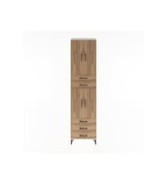Hyperion Dolap 4 Raflı 5 Çekmeceli 4 Kapaklı 60x44x243 Aytaşı-Çam