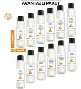 Mandalina Kolonyası 400 ml – Ferahlatıcı Koku, Kalıcı Etki 12 ADET