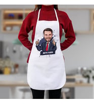 Kişiye Özel Takım Elbiseli Erkek Karikatürlü Mutfak Önlüğü